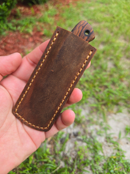 Chickadee EDC w/ leather sheath