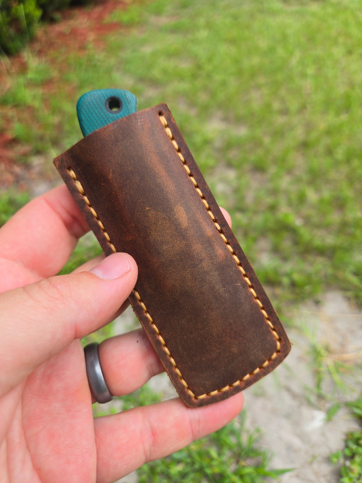 Chickadee EDC w/ leather sheath